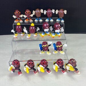 Vintage California Raisins Figurines Beach and Sports Mixed Lot of 16